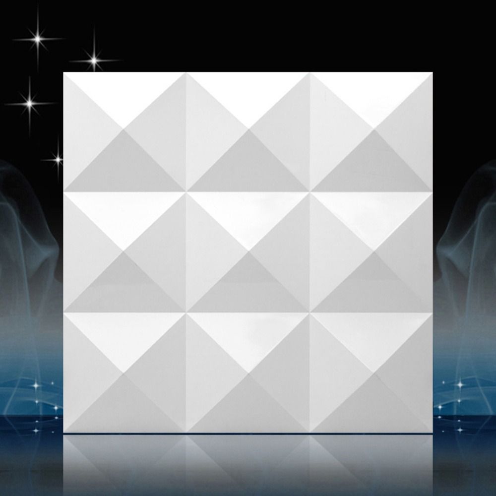 Pvc Panel Background - Painel de Parede 3D Branco 50*50cm